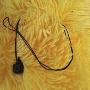 14 in. Brown glass necklace